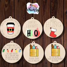 Load image into Gallery viewer, Layered Funny Christmas Ornaments
