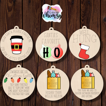 Load image into Gallery viewer, Layered Funny Christmas Ornaments