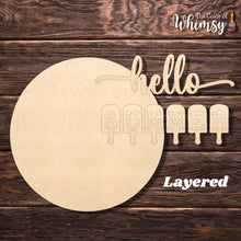 Load image into Gallery viewer, Hello Summer Popsicle Layered OR Etched