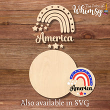 Load image into Gallery viewer, Rainbow America or Freedom Layered Round