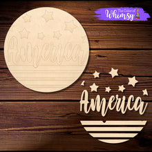 Load image into Gallery viewer, Stars and Stripes HELLO, WELCOME or AMERICA