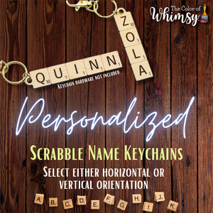 Personalized Scrabble Keychain