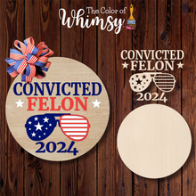 Load image into Gallery viewer, Layered Convicted Felon 2024 Trump Sign