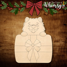 Load image into Gallery viewer, Peeking Dog with Gift