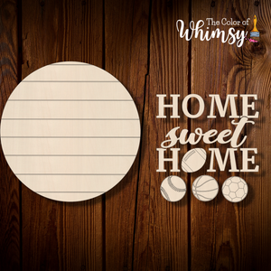 Sports Interchangeable Home Sweet Home Sign Blank