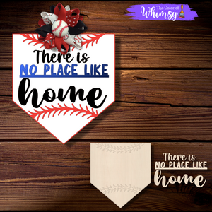 No Place Like Home Baseball Base Plate - Layered or Etched