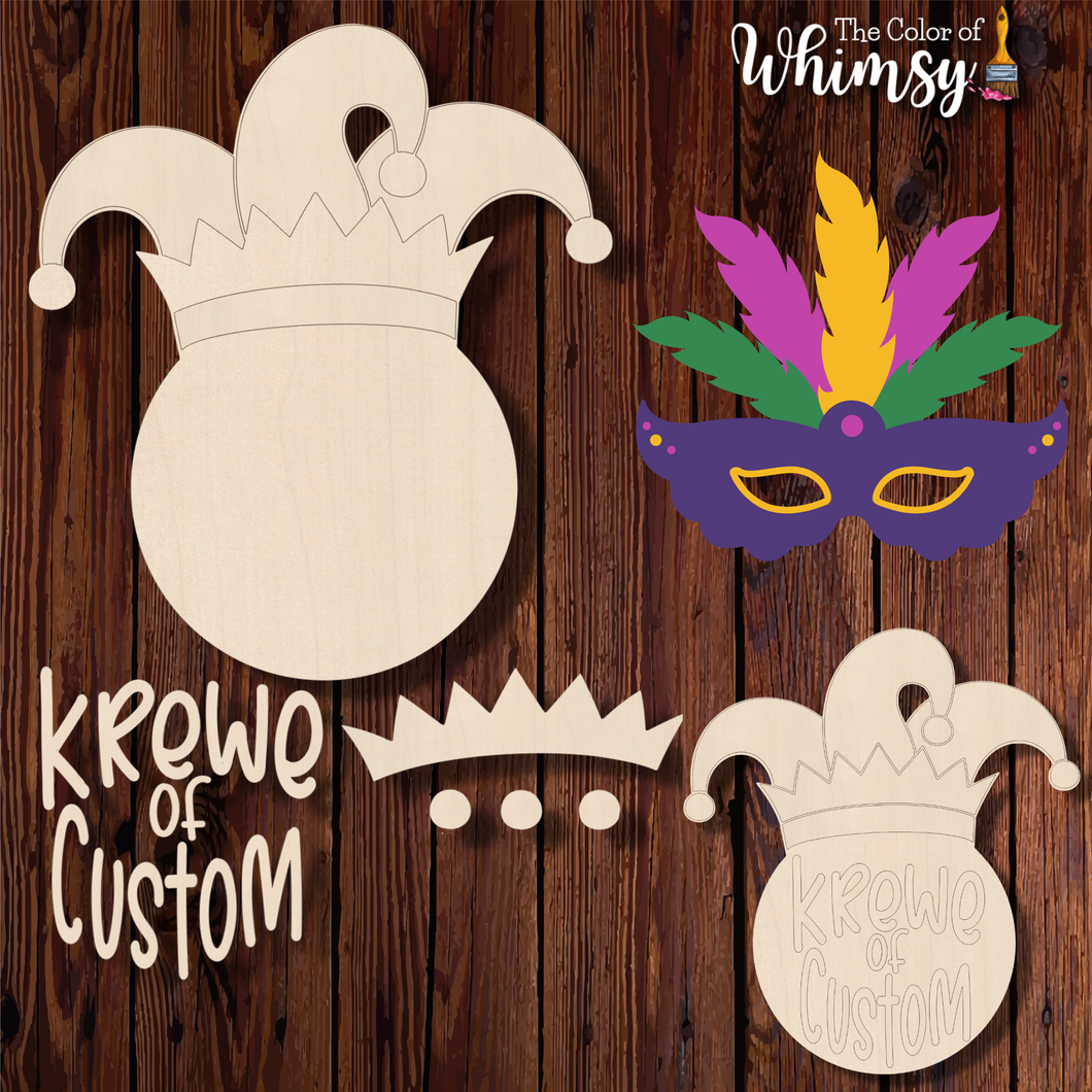 Mardi Gras Personalized Layered or Etched Sign