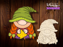 Load image into Gallery viewer, Girl Gnome with Leaf Layered OR Etched
