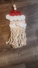 Load image into Gallery viewer, Layered Santa Ornament with Rail for Macrame/Yarn