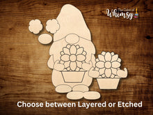 Load image into Gallery viewer, Gnome Holding a Flowerpot