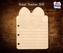 Load image into Gallery viewer, School Paper Pencil Bow Layered