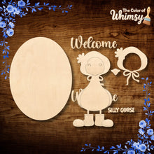 Load image into Gallery viewer, Welcome Silly Goose Oval Layered
