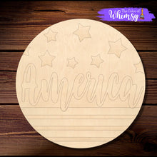 Load image into Gallery viewer, Stars and Stripes HELLO, WELCOME or AMERICA