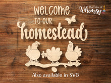 Load image into Gallery viewer, Welcome to Our Homestead Round Layered