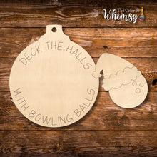 Load image into Gallery viewer, Deck the Hall with Bowling Balls Ornament