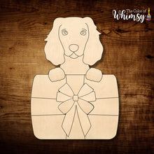 Load image into Gallery viewer, Peeking Dog with Gift