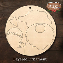 Load image into Gallery viewer, Santa Gnome with Gingerbread Ornament