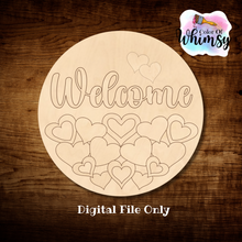 Load image into Gallery viewer, Layered Welcome with Hearts
