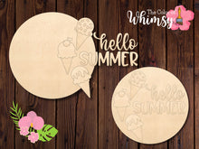 Load image into Gallery viewer, Hello Summer with Ice Cream Cones