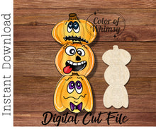 Load image into Gallery viewer, Making Faces Pumpkins SVG Digital File