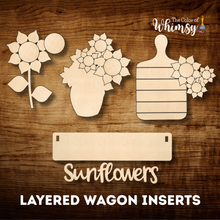 Load image into Gallery viewer, Sunflower Wagon Inserts Addition/Attachments