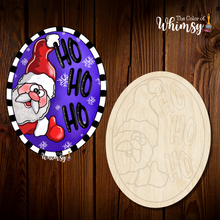 Load image into Gallery viewer, Santa HoHoHo Oval