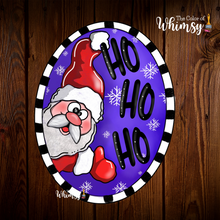 Load image into Gallery viewer, Santa HoHoHo Oval