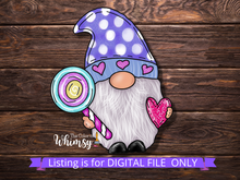 Load image into Gallery viewer, Gnome Lollipop SVG Cut File