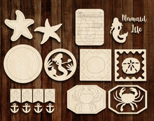 Load image into Gallery viewer, Beach Mermaid Tiered Tray