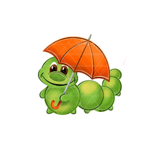 Load image into Gallery viewer, Caterpillar with Umbrella
