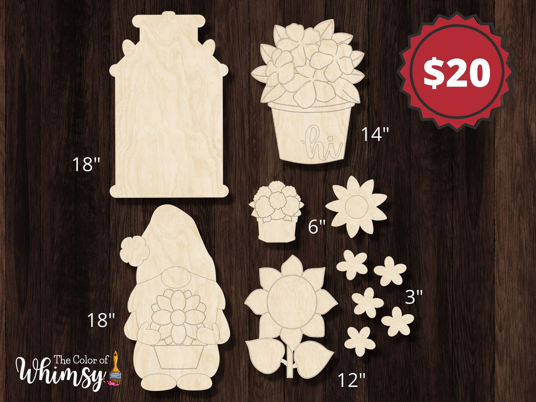 Butter Churn and Flowers Bundle Sale
