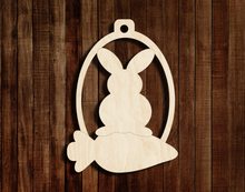 Load image into Gallery viewer, Easter Bunny and Carrot Name Ornament (5 Count)