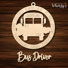 Load image into Gallery viewer, Best Bus Driver or Bus Monitor or Bus Aide Ornament