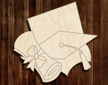 Load image into Gallery viewer, Graduation Cap and Diploma