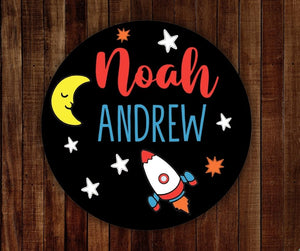 Layered Space Name Sign Kit - Personalized