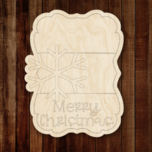 Load image into Gallery viewer, Merry Christmas Snowflake Plaque