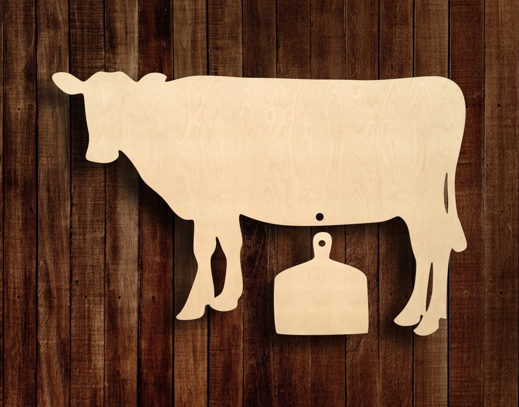 Cow Baby Announcement Door Hanger