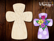 Load image into Gallery viewer, Floral Cross