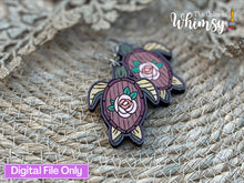 Load image into Gallery viewer, Turtle Earrings SVG DIGITAL File