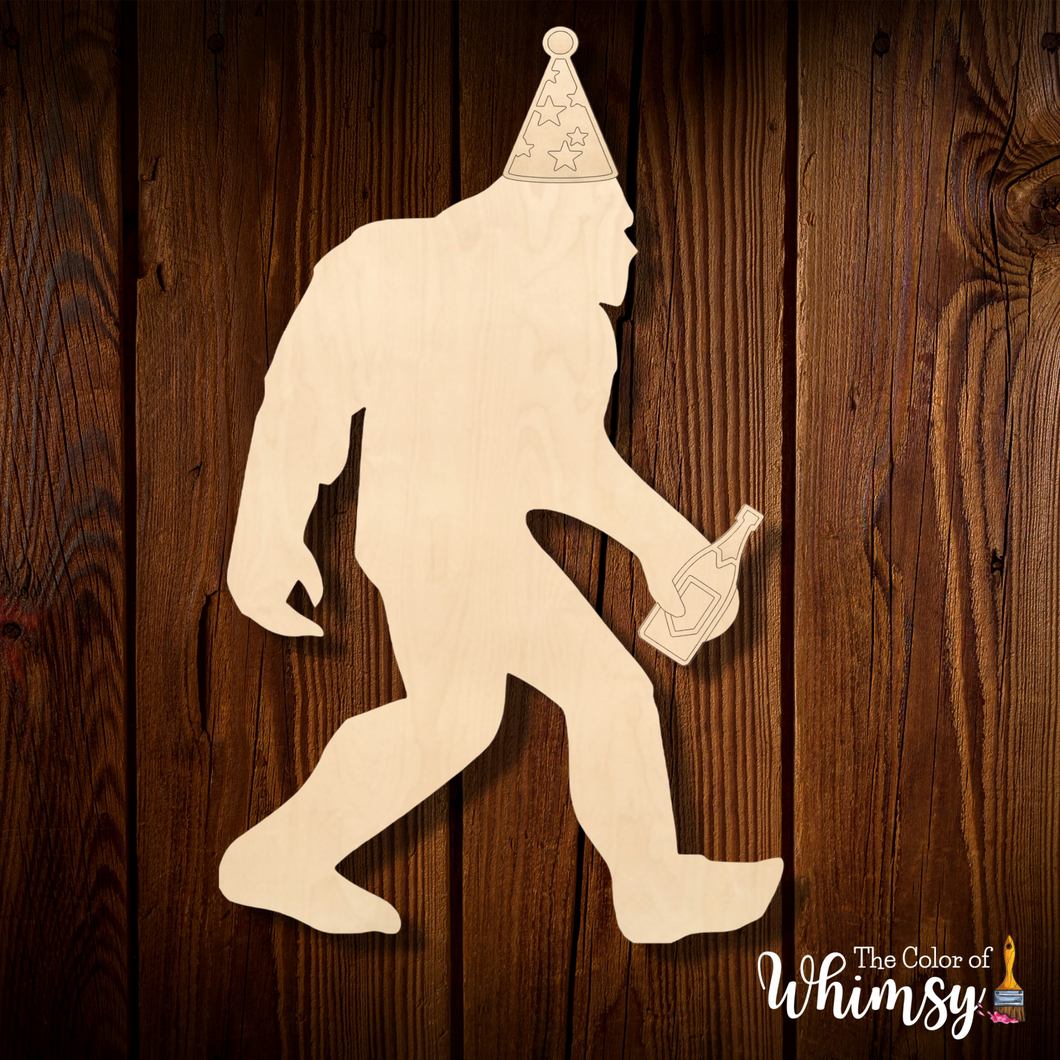 Sasquatch New Years Digital SVG FILE ONLY