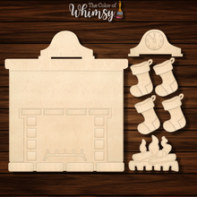 Load image into Gallery viewer, Layered Fireplace with Stockings