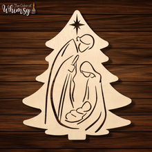 Load image into Gallery viewer, Nativity Scene in Christmas Tree
