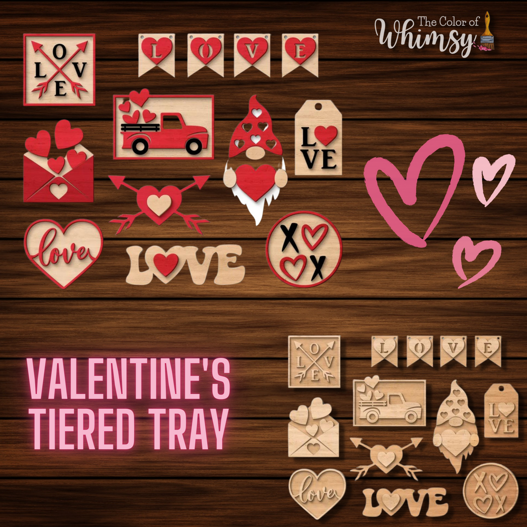 Valentine's Day Tiered Tray