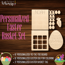 Load image into Gallery viewer, *SALE* Easter Basket Set - Personalized Etched