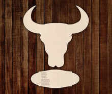 Load image into Gallery viewer, Bull Skull Baby Announcement Set