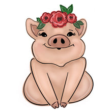 Load image into Gallery viewer, Pig with Flowers