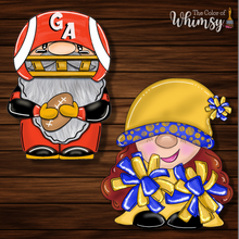 Load image into Gallery viewer, Football and Cheerleader Gnome