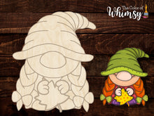 Load image into Gallery viewer, Gnome with Leaf SVG Cut File