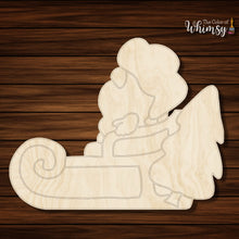 Load image into Gallery viewer, Winter Christmas Gnome on Sleigh