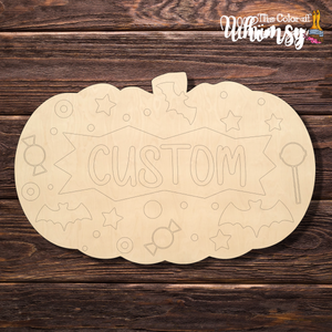 Decorated Pumpkin - Personalized Etched